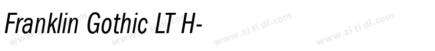 Franklin Gothic LT H字体转换